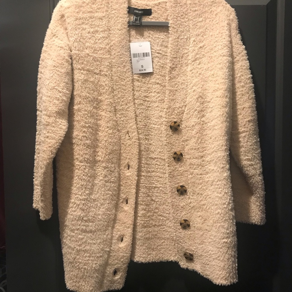 Forever 21 fuzzy cardigan